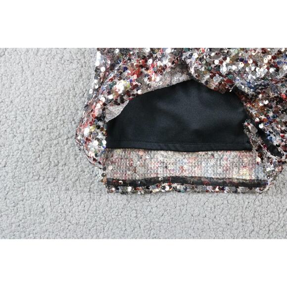 Badgley Mischka  x Mark James Small Cocktail Sequin Mini Pixie Dress Lined - Picture 9 of 9